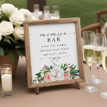 Floral Magnolia Roos Vrijgezellenfeest Mimosa Bar  Poster<br><div class="desc">Voeg een vleugje elegantie en charme toe aan uw vrijgezellenfeest met ons Floral Magnolia Roos Mimosa Bar Sign. Dit prachtig ontworpen bord is voorzien van delicate magnolia en rozen florale accenten,  waardoor het de perfecte aanvulling is op je mimosa bar setup.</div>
