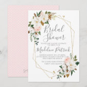 Floral Magnolia Vrijgezellenfeest Kaart (Voorkant / Achterkant)