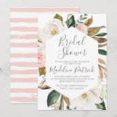 Floral Magnolia Vrijgezellenfeest Kaart (Voorkant / Achterkant)