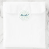 Floral Mahalo Small Round Stickers (Tas)