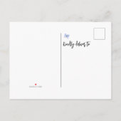 Floral Mailbox We zijn verhuisd Aankondigingskaart (Achterkant)