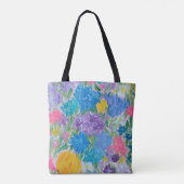 Floral Majesty Canvas tas (Achterkant)
