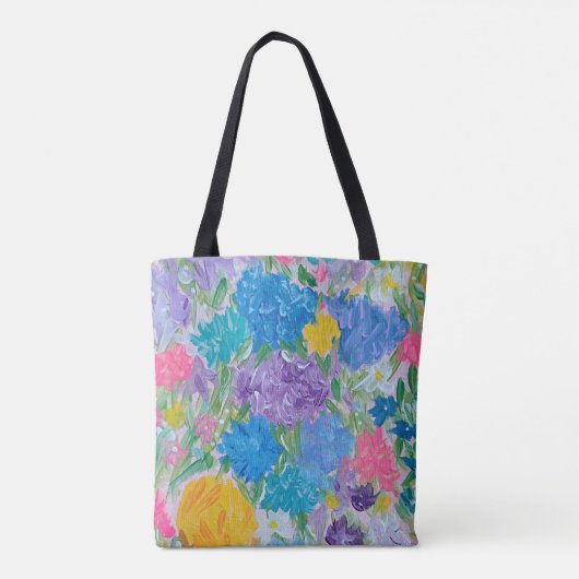 Floral Majesty Canvas tas (Achterkant)