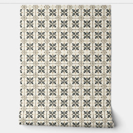 Floral Majesty Mini - Zwart en Goud Behang