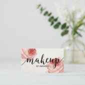  Floral Makeup kunstenaar Beauty Salon Visitekaartje (Staand voorkant)