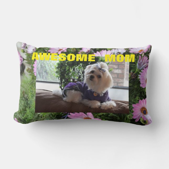 Floral Maltese Gifts Kussen (Voorkant)