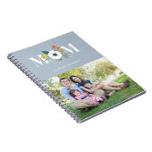 Floral Mam Journal - Dusty Blue Notitieboek (Rechterzijde)