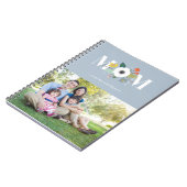 Floral Mam Journal - Dusty Blue Notitieboek (Linkerzijde)