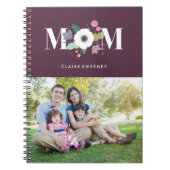 Floral Mam Journal - Plum Notitieboek (Voorkant)