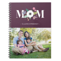 Floral Mam Journal - Plum