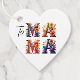 Floral MAMA Bedankjes Labels