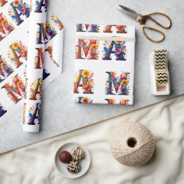 Floral MAMA Cadeaupapier