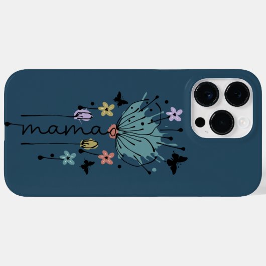 Floral Mama Moederdag Gift Case-Mate iPhone Case (Achterkant (horizontaal))