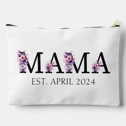 Floral Mama Nieuwe Moeder Tekst Etui (Achterkant)