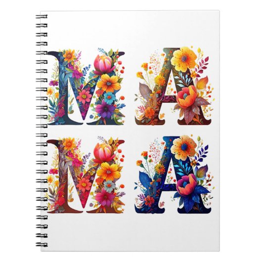 Floral MAMA Notitieboek (Voorkant)
