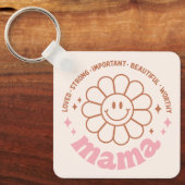 Floral Mama Sleutelhanger (Voorkant)