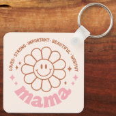 Floral Mama Sleutelhanger (Achterkant)