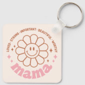 Floral Mama Sleutelhanger (Achterkant)