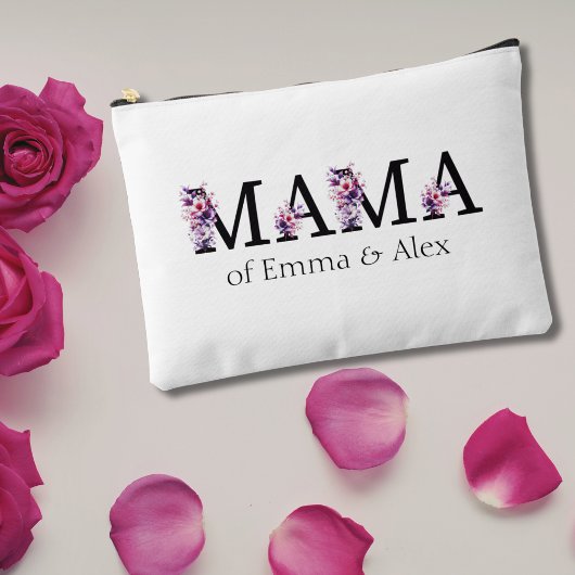 Floral Mama tekst gepersonaliseerde Kinder namen Etui