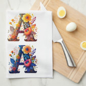 Floral MAMA Theedoek (Quarter Fold)