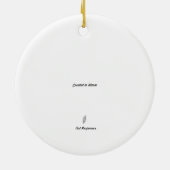 Floral mandal in Madhubani-stijl Keramisch Ornament (Achterkant)