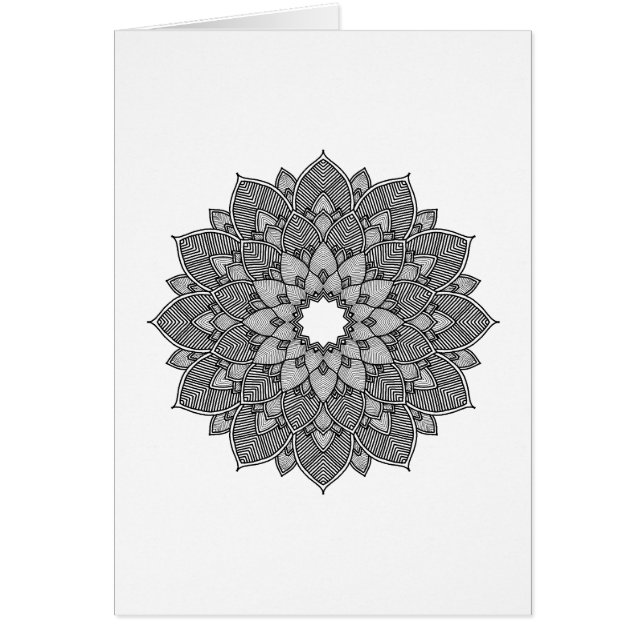 Floral Mandala Adult Coloring (Voorkant)