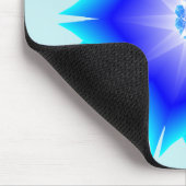 Floral Mandala blue Mousepad Muismat (Hoek)