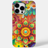 Floral Mandala Collage Psychedelic Case-Mate iPhone Case (Achterkant)