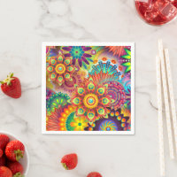 Floral Mandala Collage Psychedelic