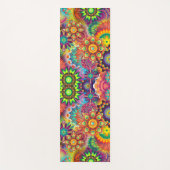 Floral Mandala Collage Psychedelic Yoga Mat (Voorkant)