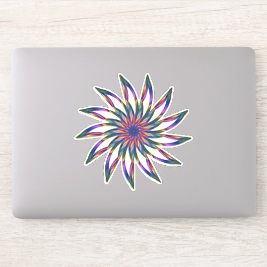 Floral Mandala Decoration Sticker (Computer)