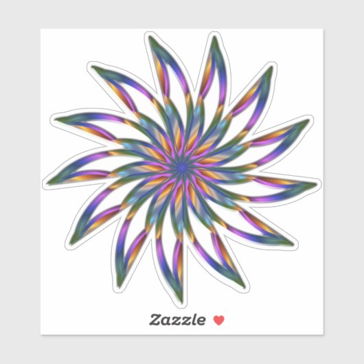 Floral Mandala Decoration Sticker (Vel)