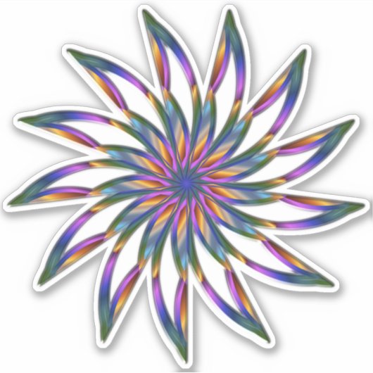 Floral Mandala Decoration Sticker (Voorkant)