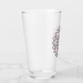 Floral Mandala – Drink glasontwerp Glas (Rechts)
