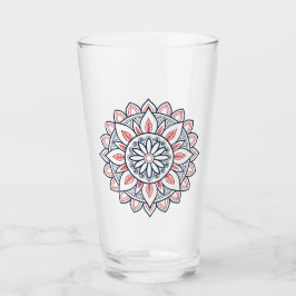 Floral Mandala – Drink glasontwerp Glas