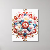 Floral Mandala Energy Print 5D Impasto Schilderen (Voorkant)