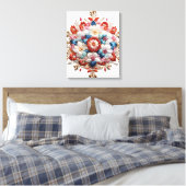 Floral Mandala Energy Print 5D Impasto Schilderen (Insitu (Slaapkamer))