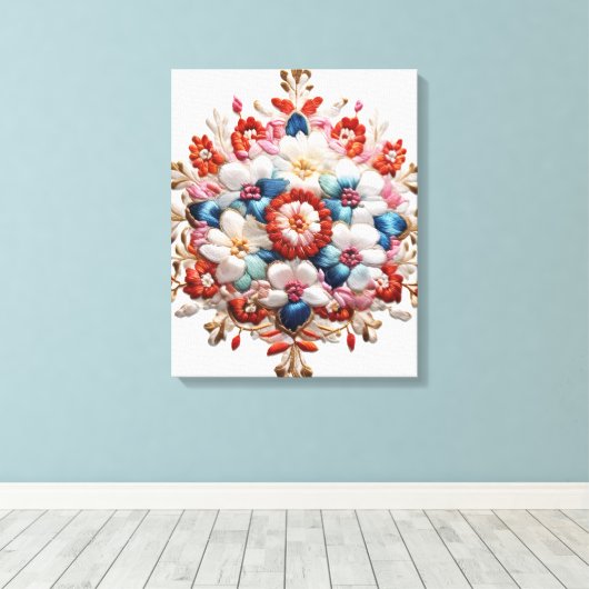 Floral Mandala Energy Print 5D Impasto Schilderen (Insitu (Houten vloer))