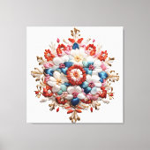 Floral Mandala Energy Print 5D Impasto Schilderen (Voorkant)