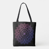 Floral Mandala Flower Yoga Tote Bag (Achterkant)