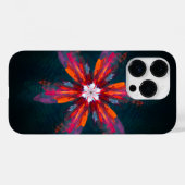 Floral Mandala Flowers Oranje Red Blue Abstract Case-Mate iPhone Case (Achterkant (horizontaal))