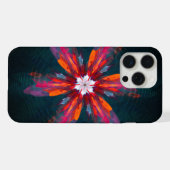 Floral Mandala Flowers Oranje Red Blue Abstract iPhone Hoesje (Achterkant horizontaal)