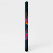 Floral Mandala Flowers Oranje Red Blue Abstract iPhone Hoesje (Rechterkant)