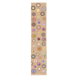 Floral Mandala Fusion: Elegant Table Runner Korte Tafelloper