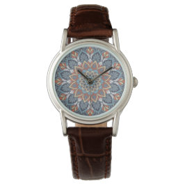 Floral Mandala Horloge