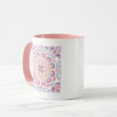 Floral Mandala Lavender Mok (Voorkant links)