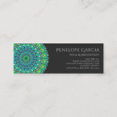 Floral  Mandala Mini Visitekaartje (Achterkant)