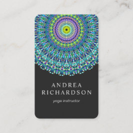 Floral Mandala Ornament Visitekaartje