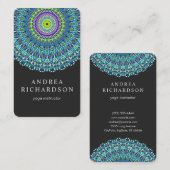 Floral Mandala Ornament Visitekaartje (Voorkant / Achterkant)