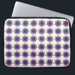 Floral Mandala Pattern Laptop Sleeve<br><div class="desc">A long body pillow featuring an elegant purple floral mandala pattern,  perfect for adding artistic comfort to your bedroom decor.</div>